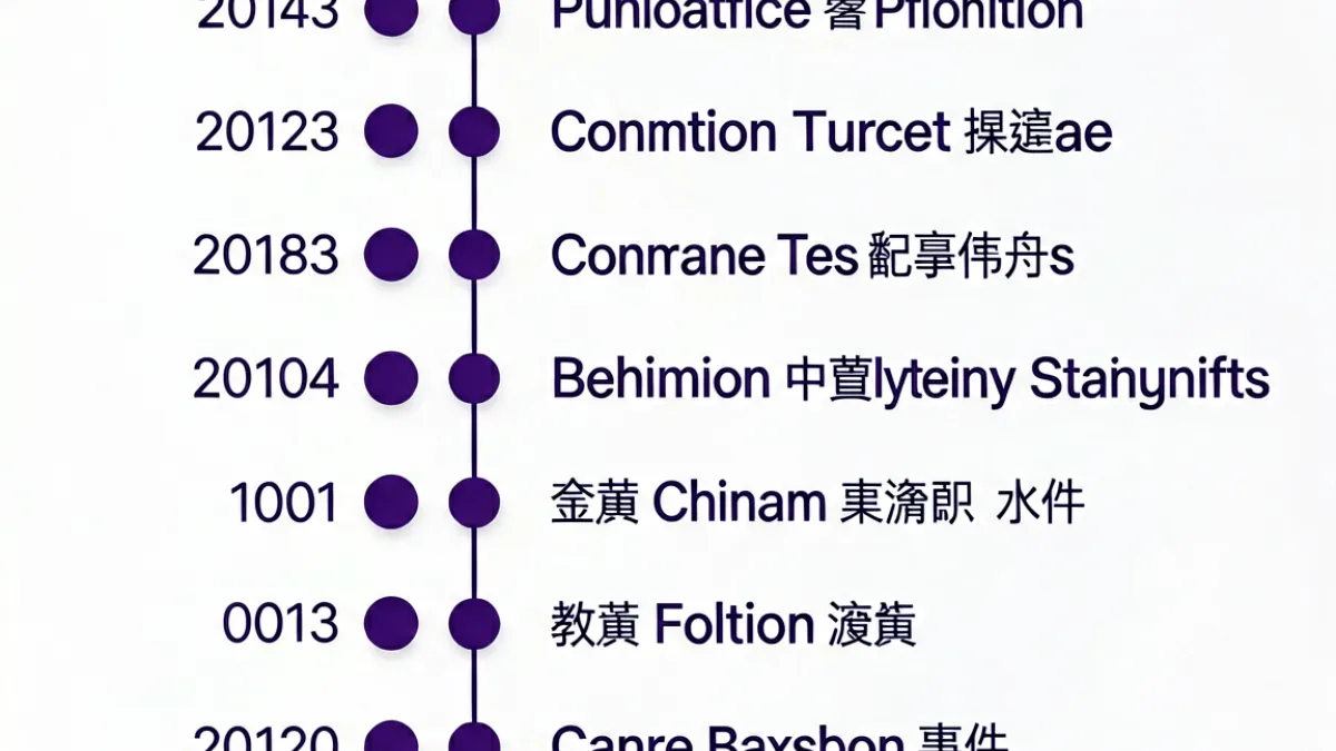 糖心破解版近期动态时间线示意图：竖向排列的更新节点展示版本迭代与安全事件